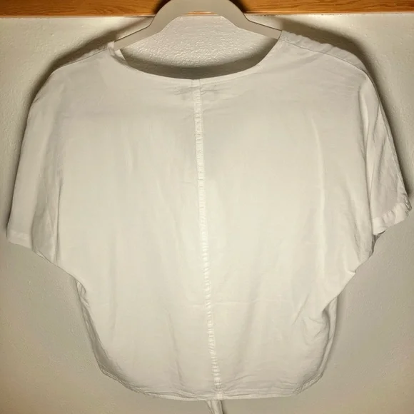 nwt velvet heart white lightweight breezy front-tie top small - Picture 3 of 3